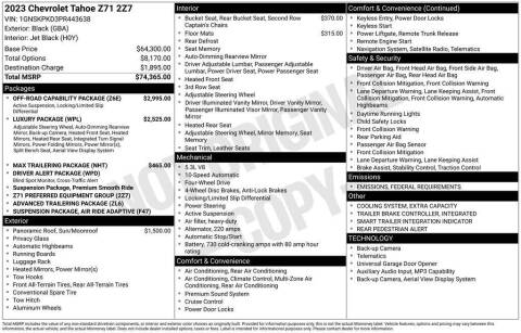 2023 Chevrolet Tahoe Z71