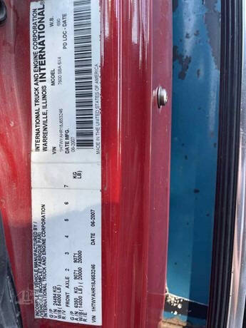 2008 International WorkStar 7600