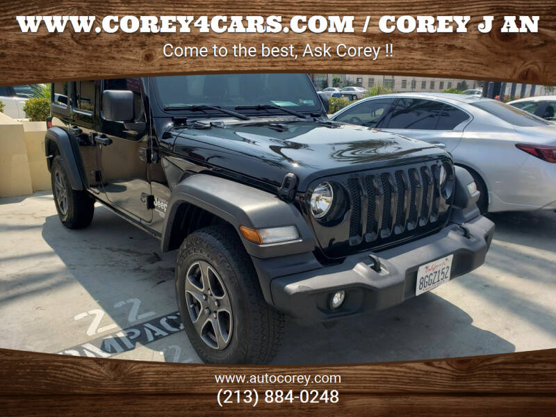 2018 Jeep Wrangler Unlimited for sale at WWW.COREY4CARS.COM / COREY J AN in Los Angeles CA
