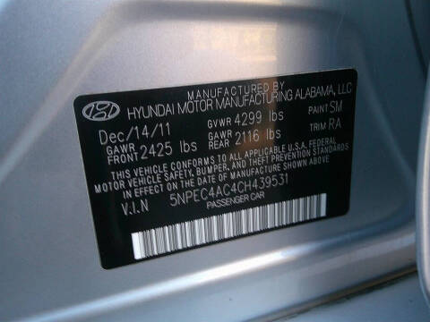 2012 Hyundai Sonata SE