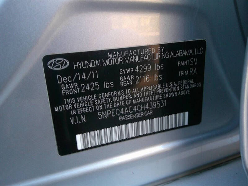 2012 Hyundai Sonata SE