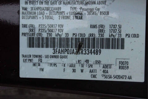 2011 Ford Fusion SEL