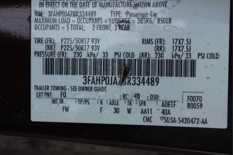 2011 Ford Fusion SEL
