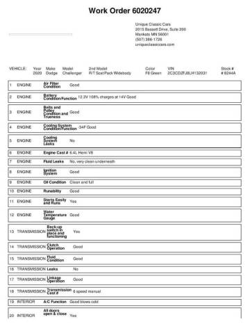 2020 Dodge Challenger