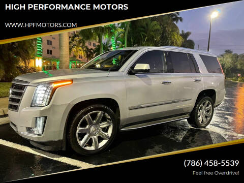 2015 Cadillac Escalade for sale at HIGH PERFORMANCE MOTORS in Hollywood FL