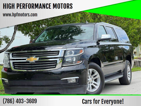 2015 Chevrolet Suburban for sale at HIGH PERFORMANCE MOTORS in Hollywood FL