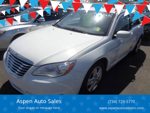 2012 Chrysler 200 for sale at Aspen Auto Sales in Wayne MI