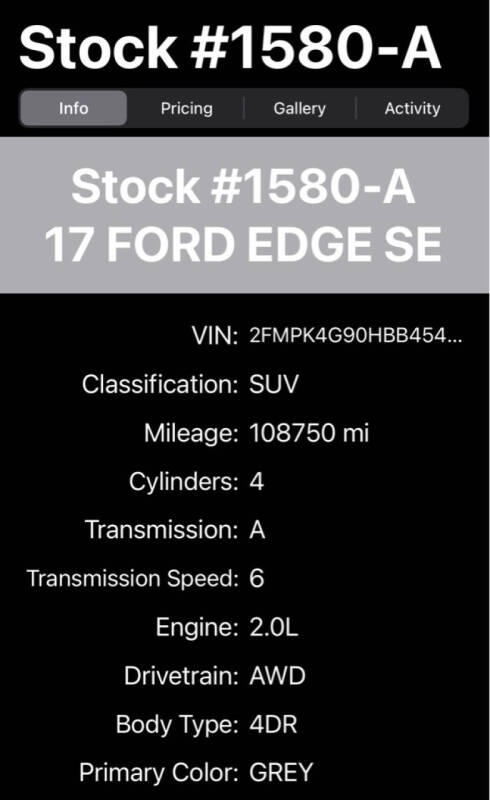 2017 Ford Edge SE