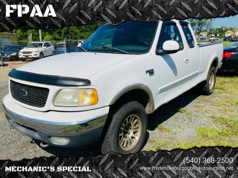 2000 Ford F-150 for sale at FPAA in Fredericksburg VA
