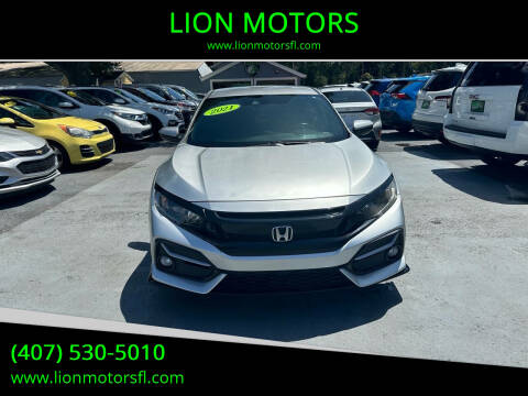 2021 Honda Civic for sale at LION MOTORS in Orlando FL