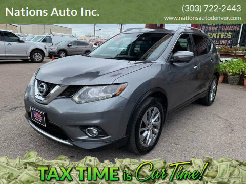 2014 Nissan Rogue for sale at Nations Auto Inc. in Denver CO