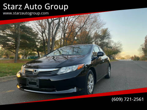 2012 Honda Civic for sale at Starz Auto Group in Delran NJ