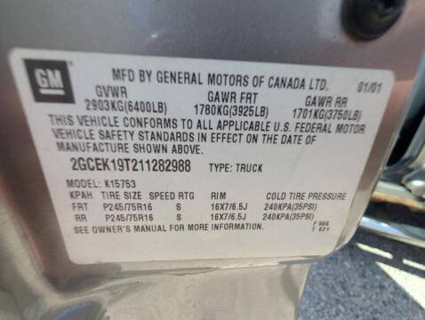2001 Chevrolet Silverado 1500