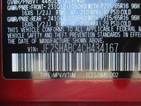 2012 Subaru Forester 2.5X