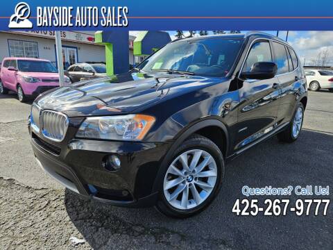 2012 BMW X3 for sale at BAYSIDE AUTO SALES in Everett WA