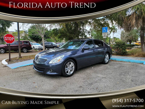 2013 Infiniti G37 Sedan for sale at Florida Auto Trend in Plantation FL