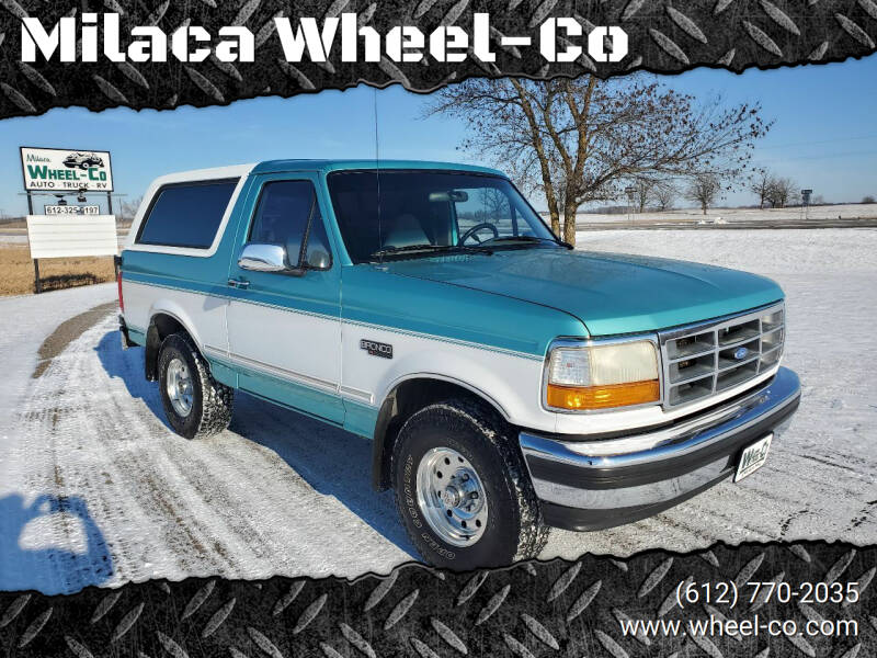 1995 Ford Bronco for sale at Milaca Wheel-Co in Milaca MN