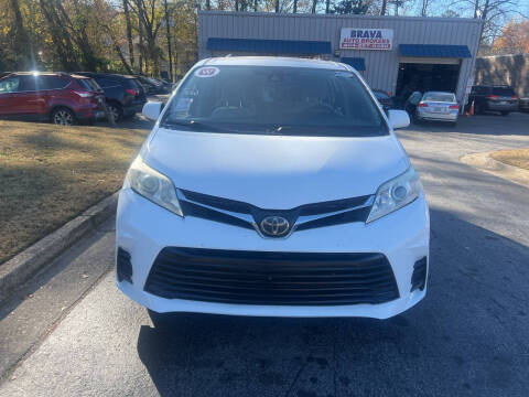 2018 Toyota Sienna for sale at BRAVA AUTO BROKERS LLC in Clarkston GA