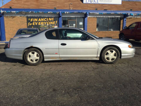2002 Chevrolet Monte Carlo for sale at Duke Automotive Group in Cincinnati OH