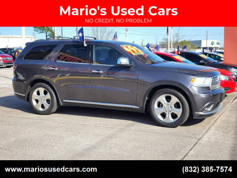 2015 Dodge Durango for sale at Mario's Used Cars in Houston TX