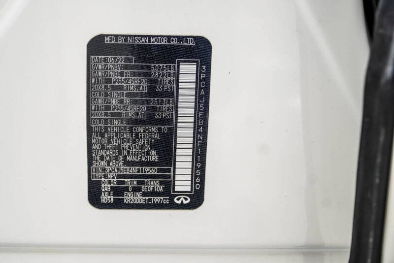 2022 Infiniti QX50 Sensory