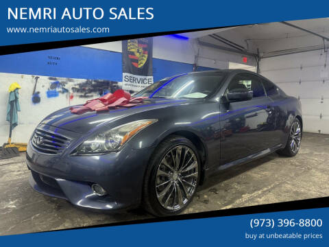 2012 Infiniti G37 Coupe for sale at NEMRI AUTO SALES in Dover NJ