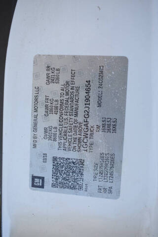 2018 Chevrolet Express 2500