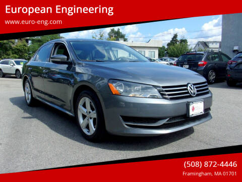 2013 Volkswagen Passat for sale at European Engineering in Framingham MA