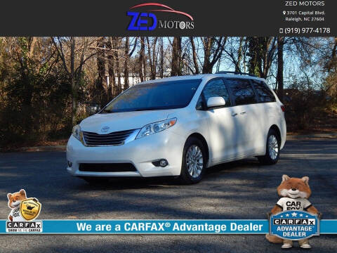 2017 Toyota Sienna for sale at Zed Motors in Raleigh NC