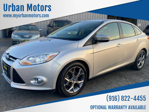 2013 Ford Focus for sale at Urban Motors in Sacramento CA