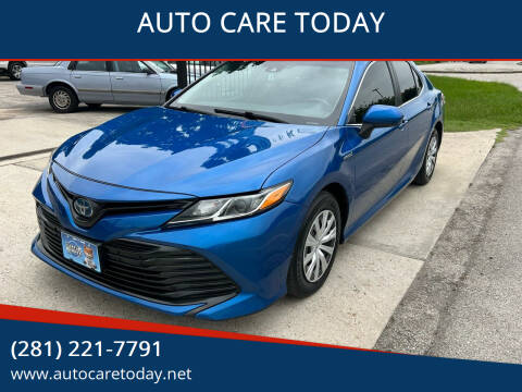 2020 Toyota Camry Hybrid for sale at AUTO CARE TODAY in Spring TX