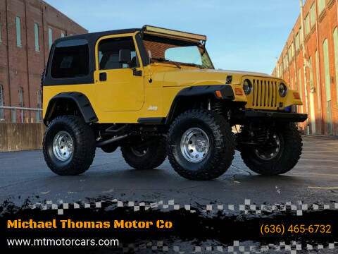 2000 Jeep Wrangler for sale at Michael Thomas Motor Co in Saint Charles MO