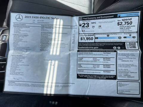 2019 Mercedes-Benz E-Class E 450 4MATIC