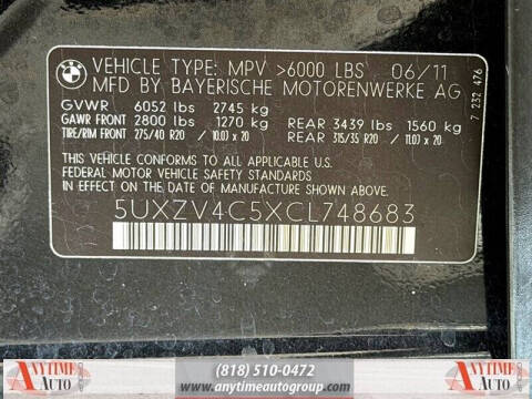 2012 BMW X5 xDrive35i Sport Activity