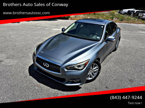 2015 Infiniti Q50 for sale at Brothers Auto Sales of Conway in Conway SC