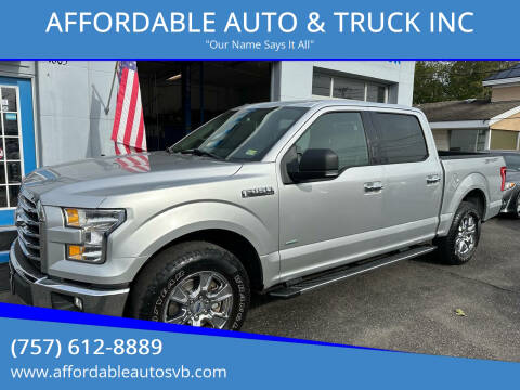 2017 Ford F-150 for sale at AFFORDABLE AUTO & TRUCK INC in Virginia Beach VA