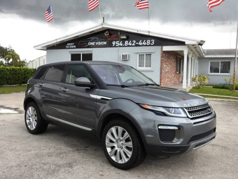 2017 Land Rover Range Rover Evoque for sale at One Vision Auto in Hollywood FL