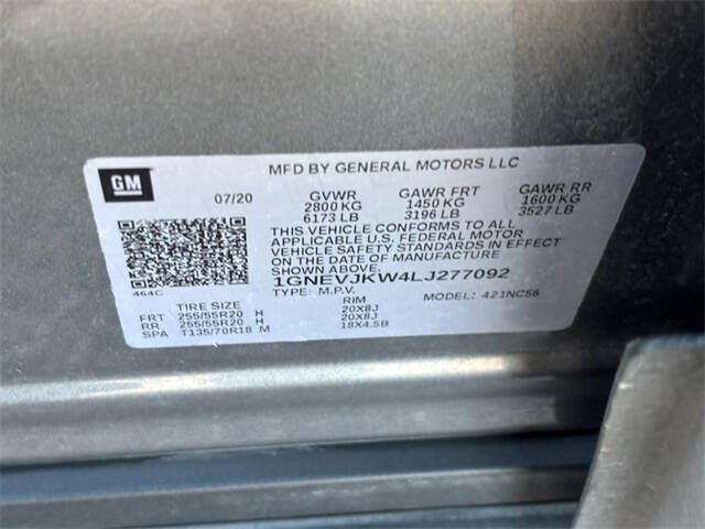 2020 Chevrolet Traverse RS