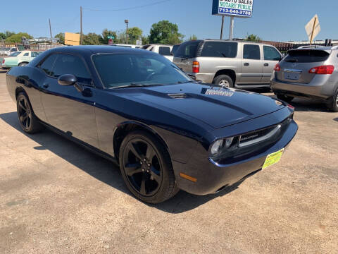 2012 Dodge Challenger for sale at JORGE'S MECHANIC SHOP & AUTO SALES in Houston TX