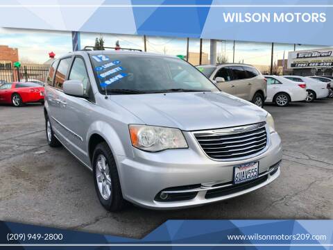2012 Chrysler Town and Country for sale at WILSON MOTORS in Stockton CA