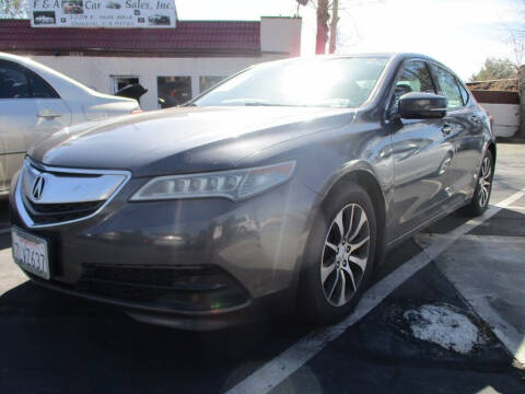 2015 Acura TLX for sale at F & A Car Sales Inc in Ontario CA