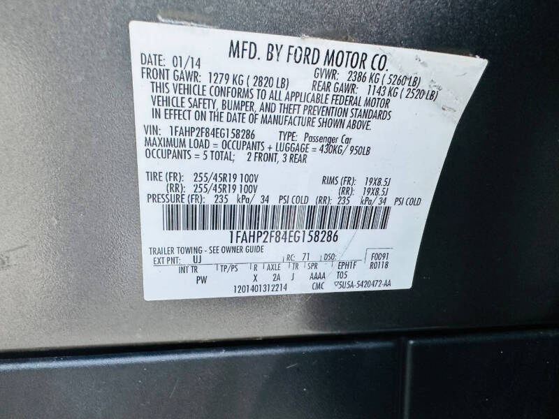 2014 Ford Taurus Limited