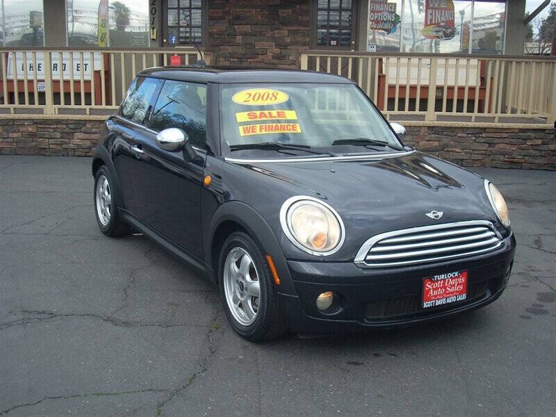 Black 2008 MINI Cooper Base Base 2dr Hatchback 1