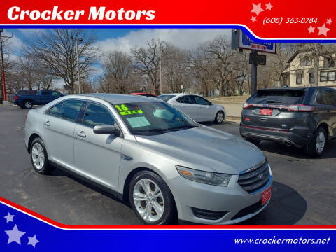 2016 Ford Taurus for sale at Crocker Motors in Beloit WI
