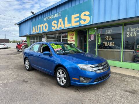 2012 Ford Fusion for sale at Affordable Auto Sales of Michigan in Pontiac MI