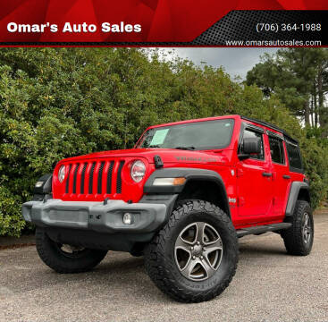 2018 Jeep Wrangler Unlimited for sale at Omar's Auto Sales in Martinez GA