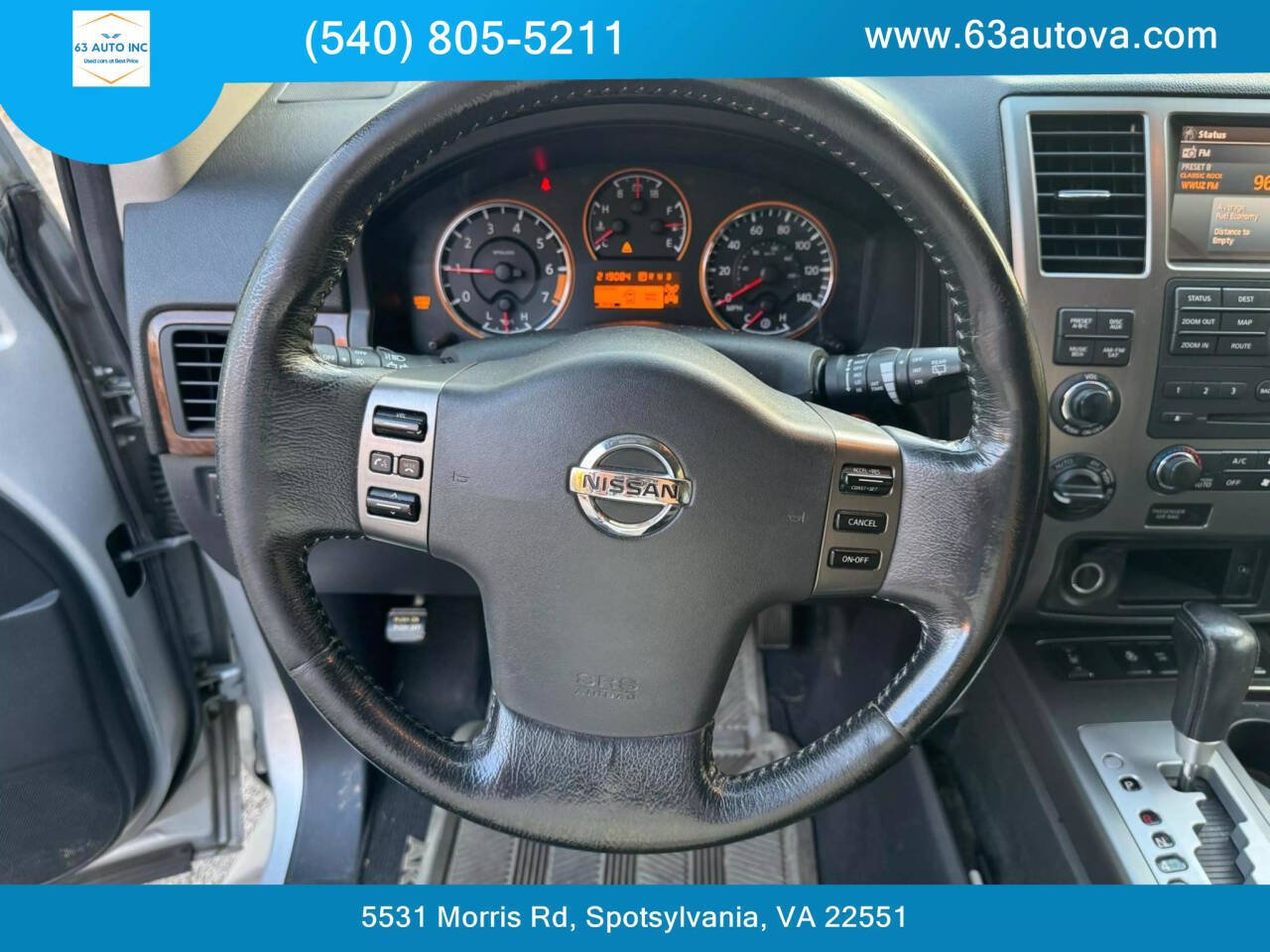 2011 Nissan Armada for sale at 63 Auto Inc in Spotsylvania, VA