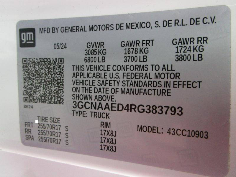 2024 Chevrolet Silverado 1500 Work Truck