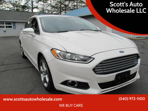 2014 Ford Fusion for sale at Scott's Auto Wholesale LLC in Locust Grove VA