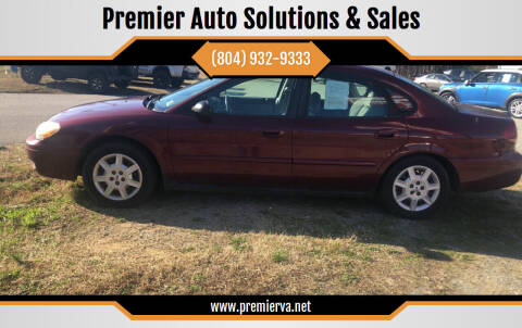 2005 Ford Taurus for sale at Premier Auto Solutions & Sales in Quinton VA